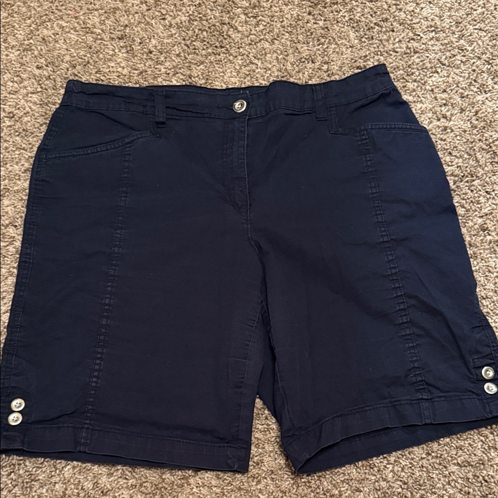 Karen Scott Dark Blue Women's Bermudas